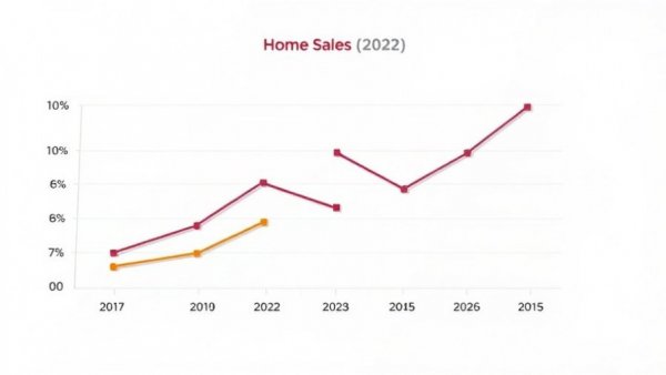 Detailed line chart of pending home sales trends from 2022 to 2025.
