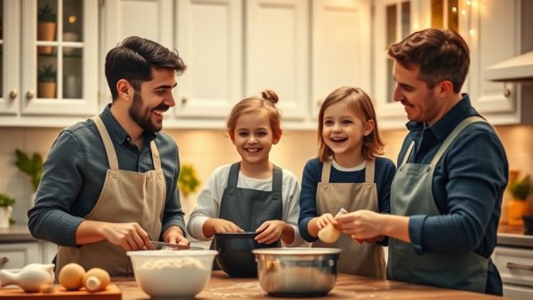 Thankful Homebuyers 2025 family baking in cozy kitchen.