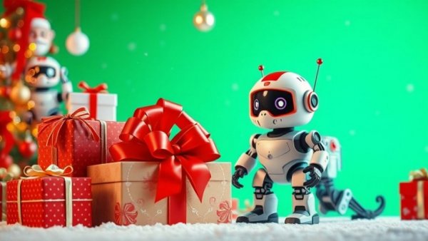 Festive holiday marketing trends with gifts and Santa.