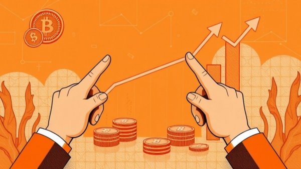 Abstract financial charts with hands indicating trends in rate cuts and real estate 2025.