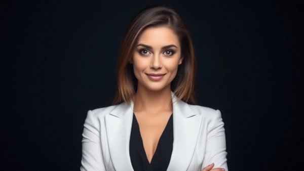 Douglas Elliman CMO rebrand with professional woman portrait.