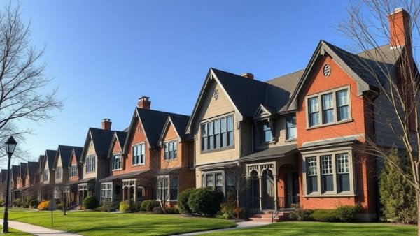Tudor-style homes showcasing home prices stability.
