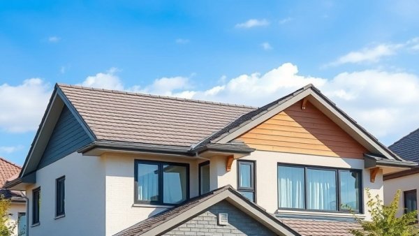 Modern house roof showcasing 2026 housing market trends.