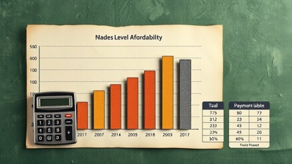 Financial chart and calculator exploring Home Affordability in 2026 trends.