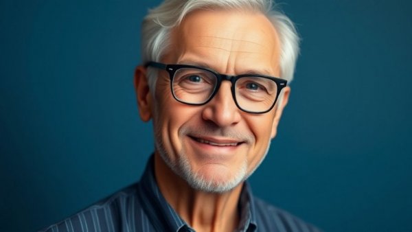 Portrait of an older man symbolizing identity shift for real estate agents.
