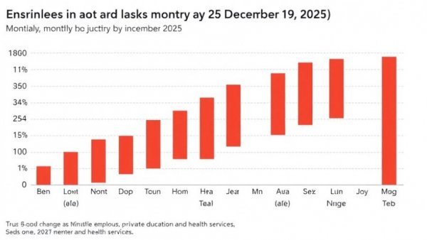 December jobs report showing industry employment changes in 2025.