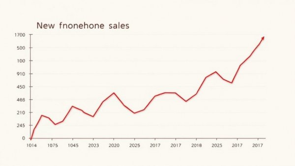 Graph depicting new home sales trends related to mortgage rates in the US.