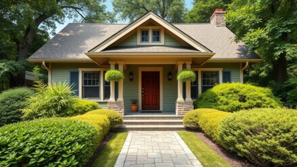 Charming house with lush greenery for Mortgage Buydown Strategies.