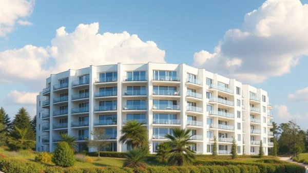 Modern condo building emphasizing the importance of inspection.