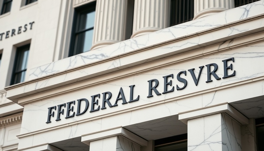 Federal Reserve building facade, focus on engraved letters, Federal Reserve Chair candidates.