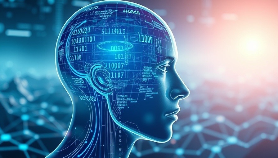Agentic AI digital head with data overlay for mortgage brokers