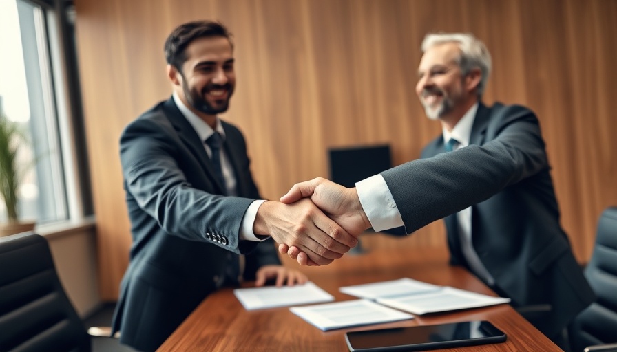 Business handshake symbolizing agreement on TCPA compliance.