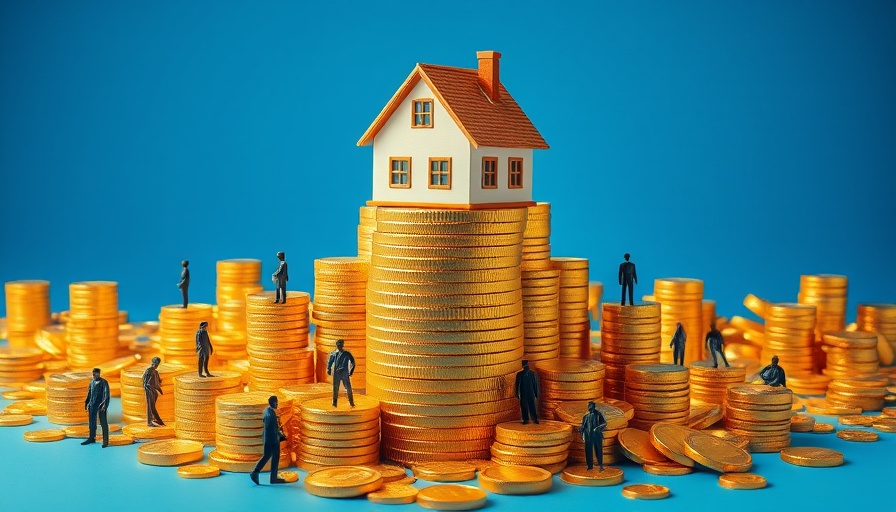 Strategies for dealing with higher mortgage rates illustrated by a house atop coins.