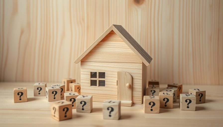 Wooden house with question blocks symbolizing rise in new home inventory.
