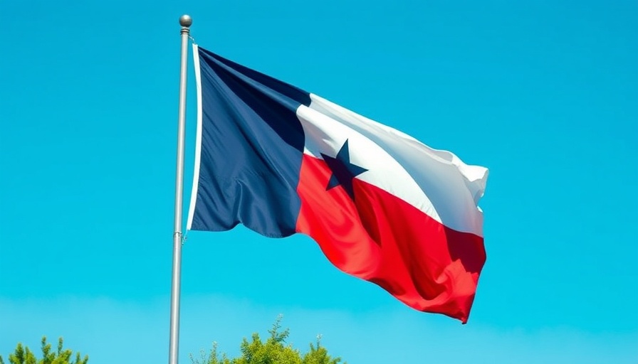 Lone Star Flag against a clear sky, related to 105% LTV financing