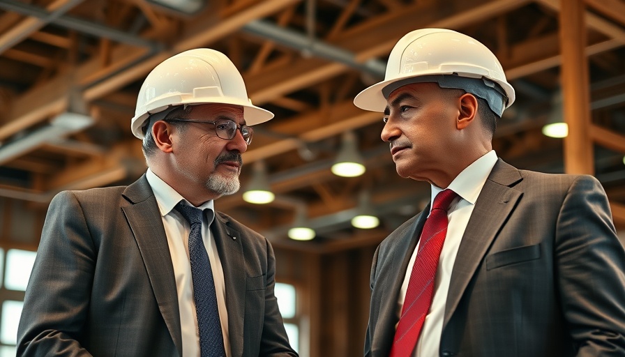 Business discussion in construction zone, Trump control on mortgage rates.