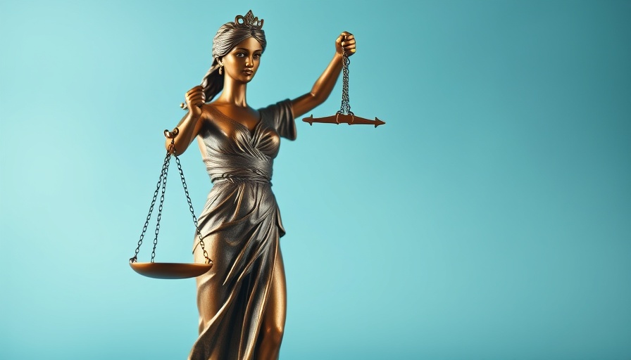 Bronze Lady Justice statue symbolizing fairness, Trump tariffs ruled illegal.