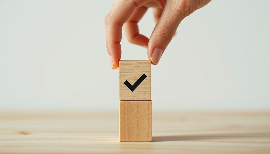 HOIVerify insurance verification - hand placing checkmark block.