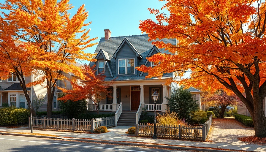 Classic house during the close of escrow process on a sunny day.