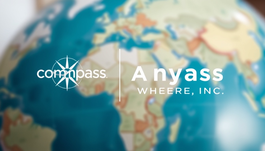 Compass and Anywhere Inc. logos over a blurred globe background.