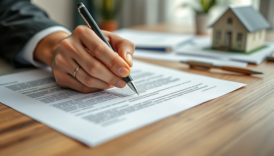 Signing real estate document showing power of attorney use.