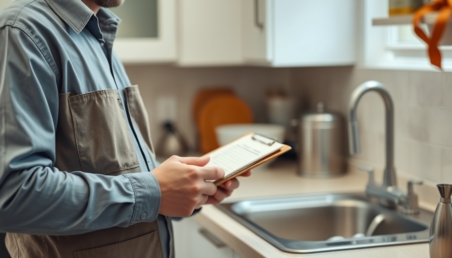 Home inspector notes things that might fail a home inspection.