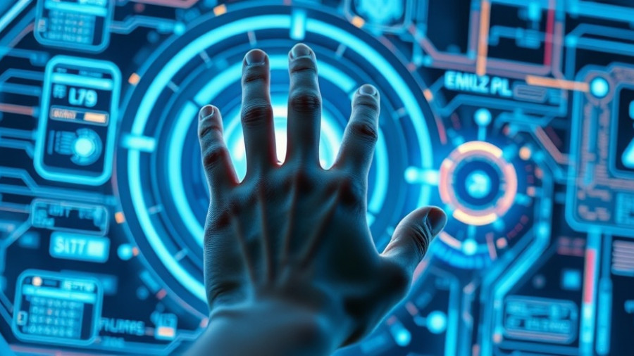 Futuristic interface with digital elements for Claroty Authentication Bypass Vulnerability.