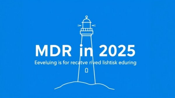 Digital lighthouse representing Managed Detection and Response for 2025.