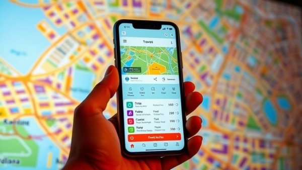 Smartphone with travel app against map for ClickFix Campaign in Cybersecurity, highlighting risks.