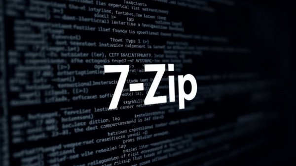 7-Zip RCE Vulnerability CVE-2025-11001 overlaid on computer code screen