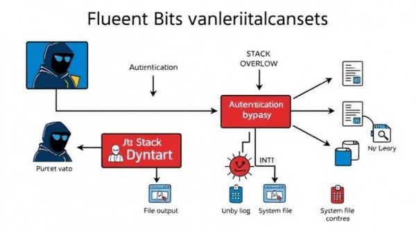Diagram illustrating Fluent Bit vulnerabilities and threat vectors.
