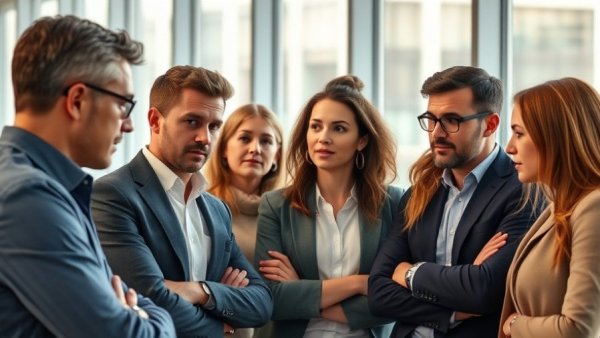 Professionals collaborating on effective workplace training strategies in modern office.