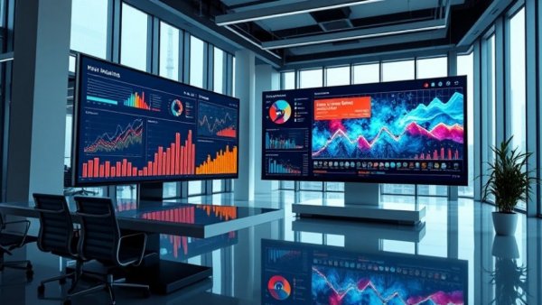 Modern office with analytics display for Best Rank Tracker Tools 2026.