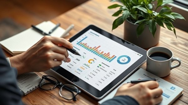 Analyzing marketing dashboard on tablet, Best Marketing Recruitment Agencies.