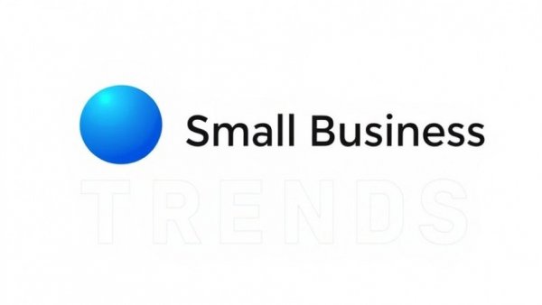 Small Business TRENDS logo with blue gradient sphere.