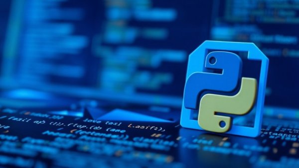 Abstract digital coding environment with coding symbols.