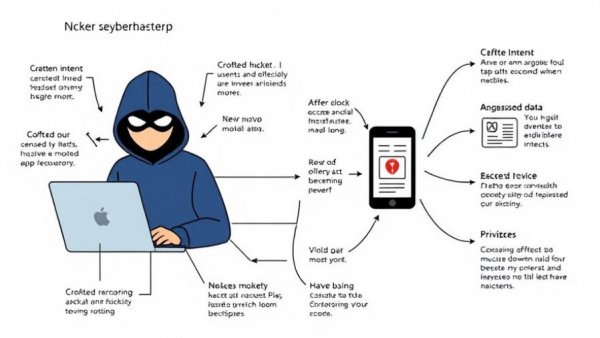 Diagram of EngageLab SDK flaw exposing Android users to cyber risks.
