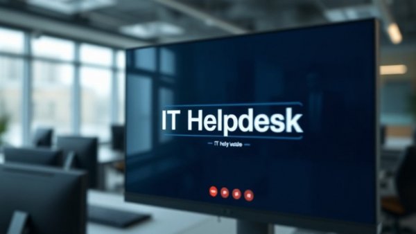 Digital video call interface showing IT Helpdesk, implying helpdesk impersonation attacks.
