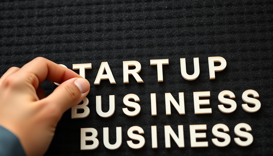 Close-up of hand arranging startup business letters; delivery business.