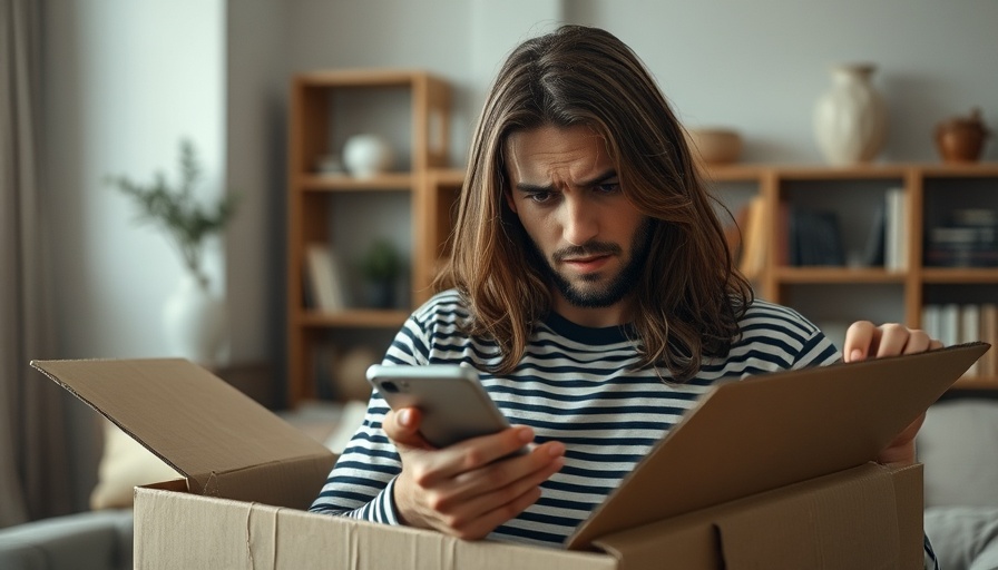 Frustrated man calling about a return policy for a striped shirt.