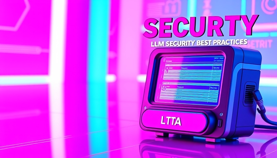 Digital ad featuring LLM security best practices.