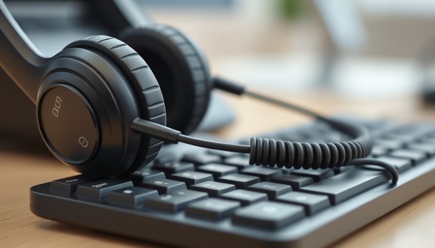 Close-up of headset and phone for MFA social engineering attacks concept.