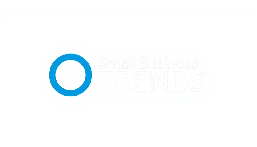 Minimalistic logo for Small Business Trends, featuring blue circle