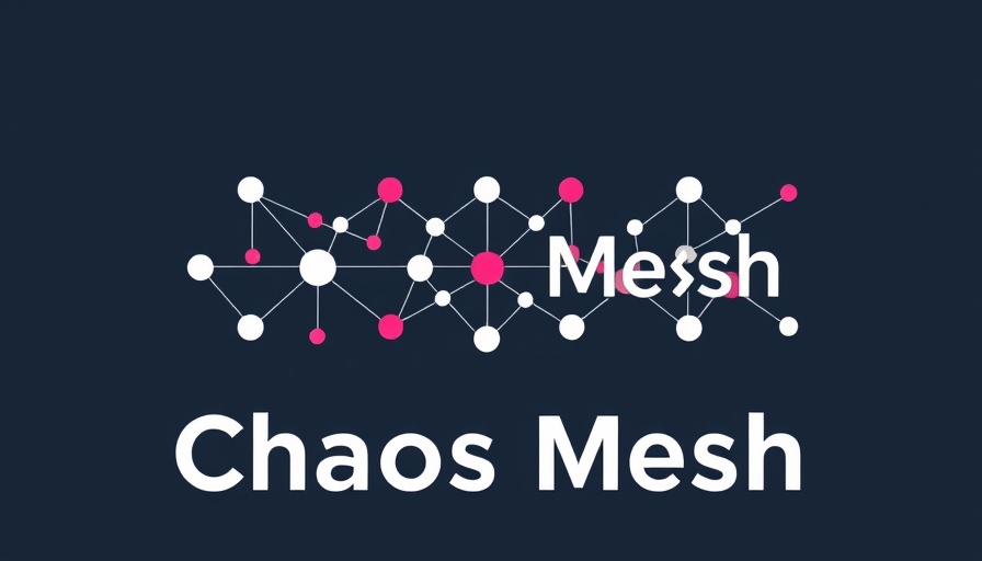 Chaos Mesh logo depicting interconnected nodes on dark background