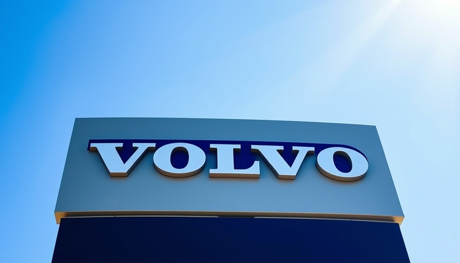 Volvo logo sign against clear blue sky; news on employee SSN theft.