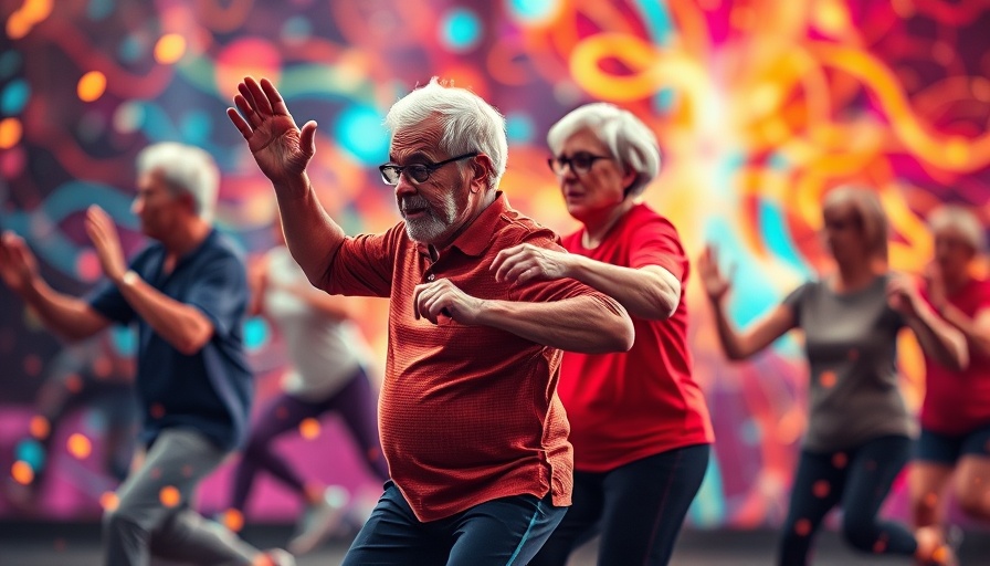 Abstract colorful representation of high-intensity training for Alzheimer's.
