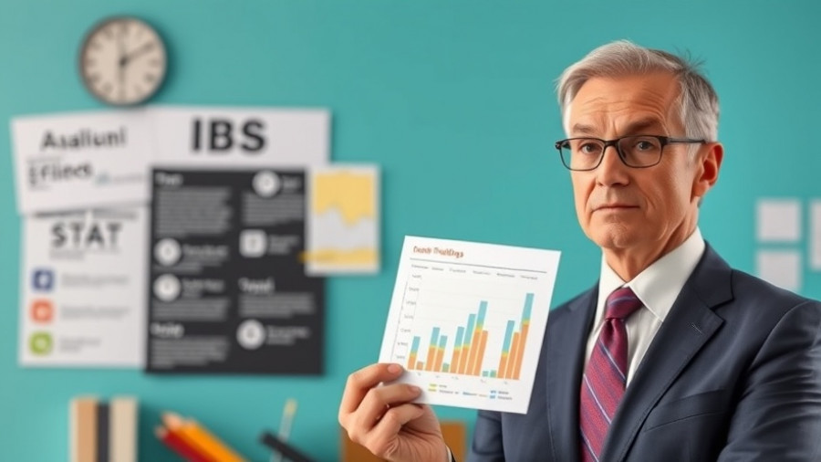 Fasting for IBS research presentation with graph and study