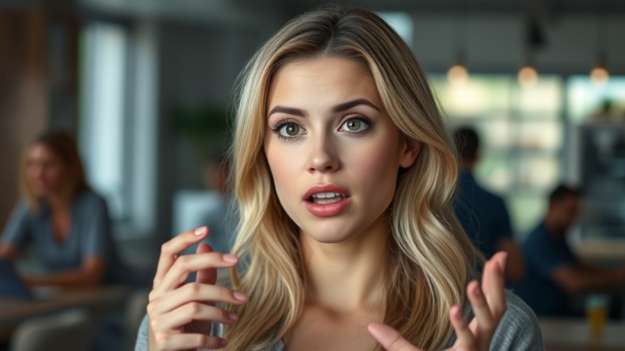 Focused woman discussing VO₂ Max and Longevity, gesturing energetically.