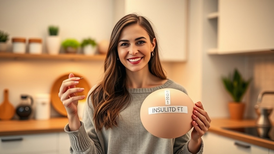 Explaining insulin resistance with a body fat model in a kitchen.