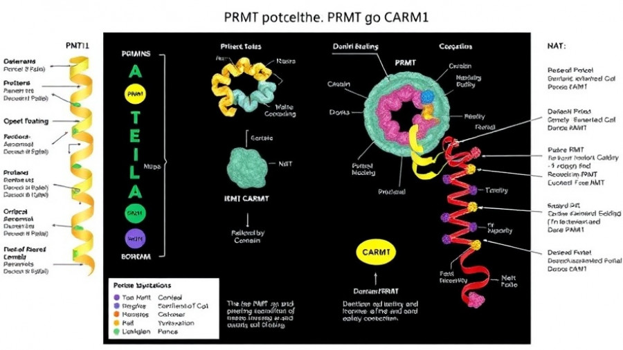 Diagram of CARM1 multifaceted roles in protein interactions.